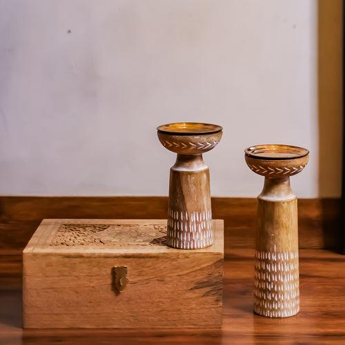 Cedar Light Candlestands