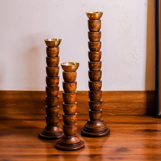 Rustic Glow Candlestands