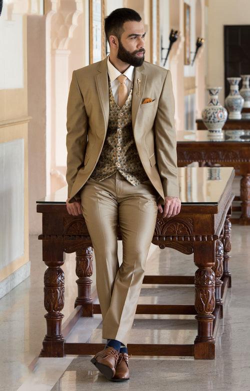 Golden Brown 5-Piece Suit