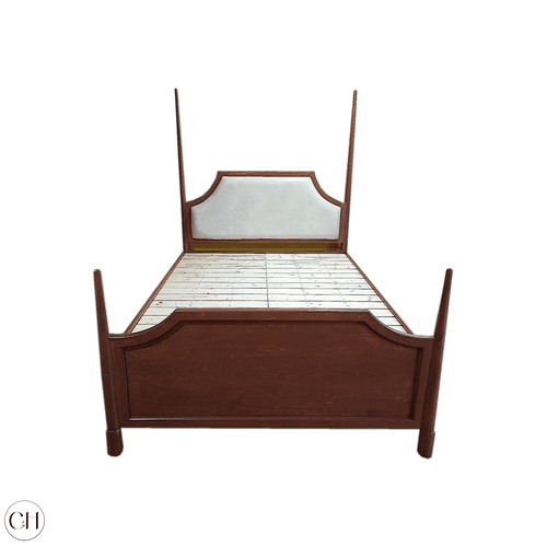 Ishtar - Modern Poster Bed with Upholstered Headboard