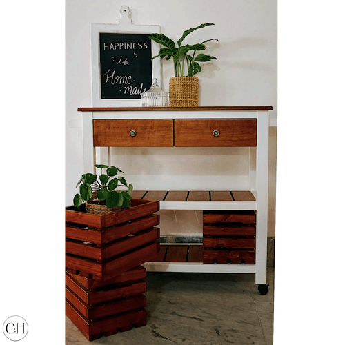 Belfast - Wooden Portable Kitchen Island Trolley