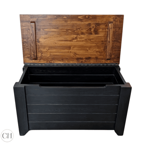 Coucal - Large Solid Wood Storage Trunk Box with Seating
