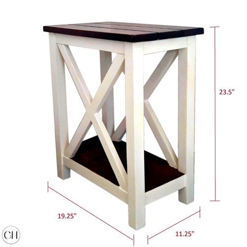 Ada - Farmhouse-style Solid Wood End Table
