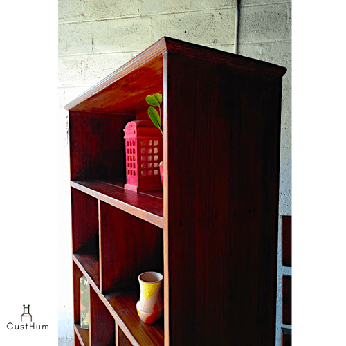 Anansi - Tall Open Solid Wood Bookshelf