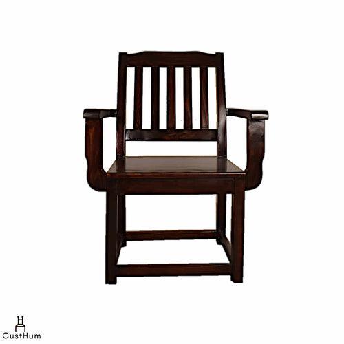 Cheshire - Solid Wood Arm Chair with Spacious Design