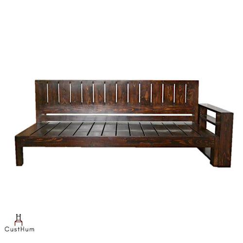 Augustus - 3-Seater Solid Wood Sofa