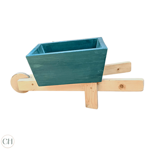 Barry - Small Wheelbarrow-shaped Wooden Planter