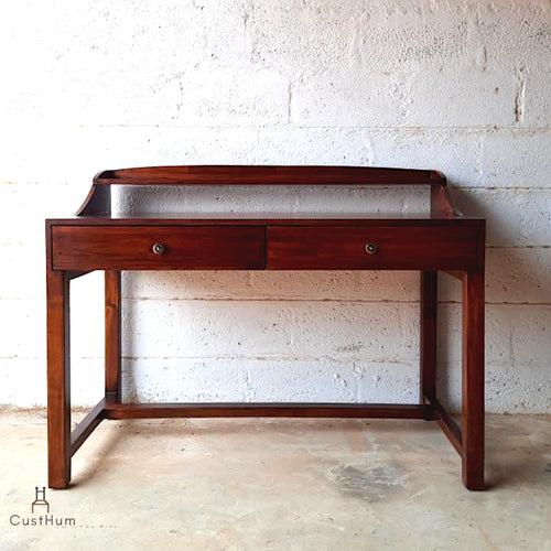 Bordeaux - Mid-Century Work Desk with Storage