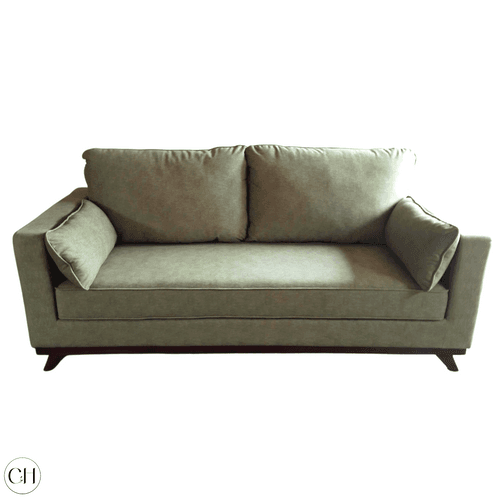 Canterbury - Modern 3-Seater Upholstered Sofa in Sage Green
