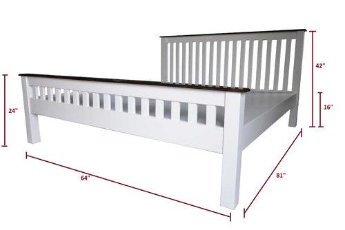 Linden - Two-tone Solid Wood Cot