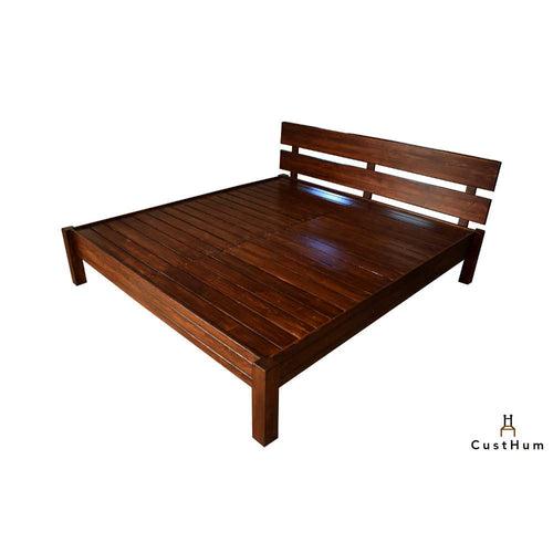 Orchid - Wooden Bed with Slatted Headboard without Storage