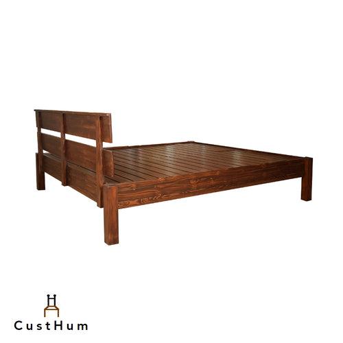 Orchid - Wooden Bed with Slatted Headboard without Storage