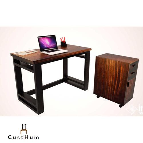 Stanford - Faux Industrial Wooden Credenza Desk/Work Table