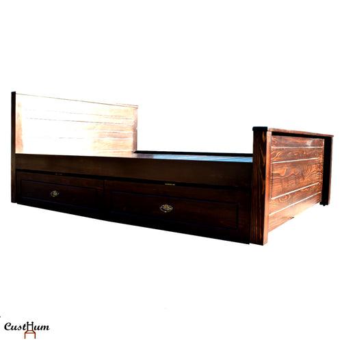 Lavender - Solid Wood Bed with Storage