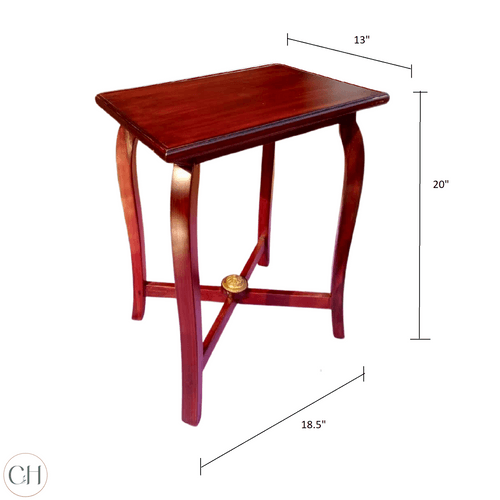 Rosa - Accent Table with Cabriole Legs and Rosewood Finish