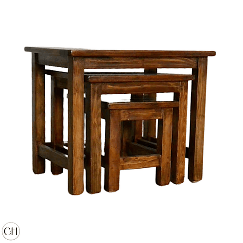 Skye - Set of 3 Solid Wood Nested Tables