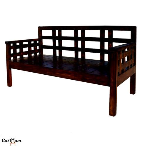 Caesar - 3-Seater Solid Wood Sofa Bench