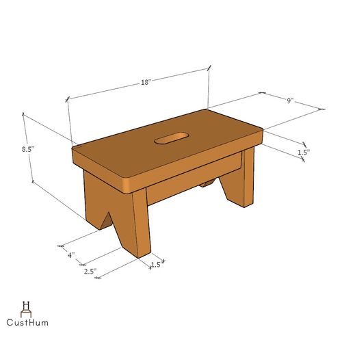 Step - Small Wooden Stool