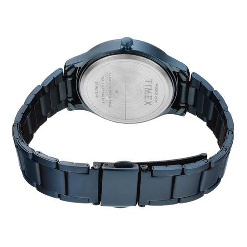 Timex Women Blue Round Dial Analog Watch - TW000Q819