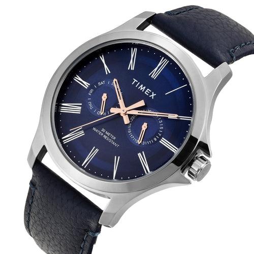 Timex Men Blue Round Dial Analog Watch - TW000X132