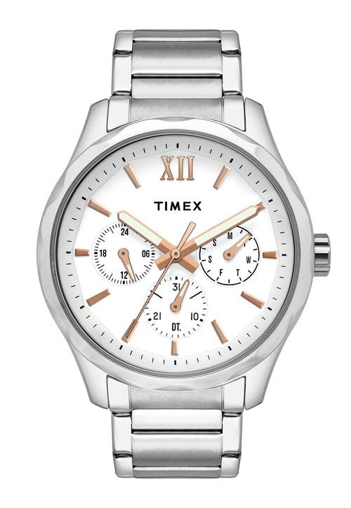 Timex Men White Round Dial Analog Watch - TW0TG7602