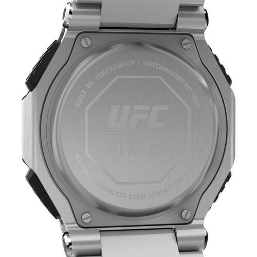 Timex UFC Strength Men Silver Octogonal Analog-Digital Watch - TW2V84700X6