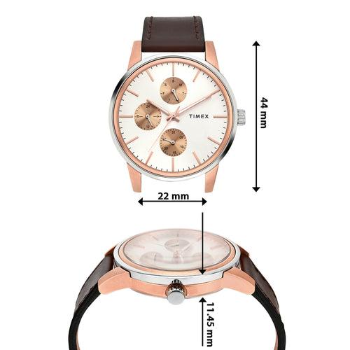 Timex Men Silver Round Dial Analog Watch - TWEG18900