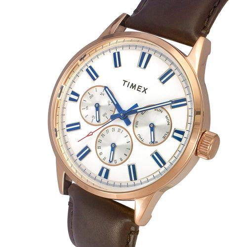 Timex Men White Round Dial Analog Watch - TWEG19908