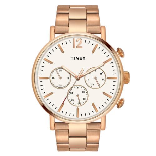 Timex Men Silver Round Dial Analog Watch - TWEG20009