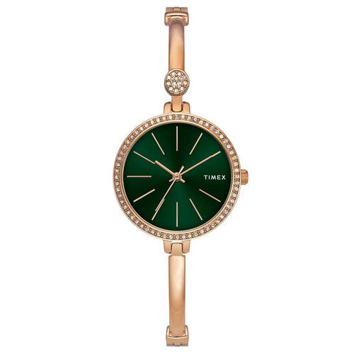 Timex Fria Green Round Dial Women Analog Watch - TWEL18406