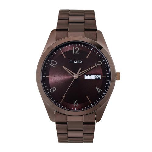 Timex Men Brown Round Dial Analog Watch - TWTG10406