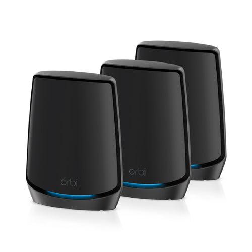 Orbi RBK863SB 6Gbps Triband 3Pc WiFi6 Mesh System (10Gb Port/1-Yr Armor)