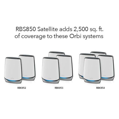 Orbi RBS850 Tri-Band AX6000 WiFi 6 add-on Satellite for RBK852/853