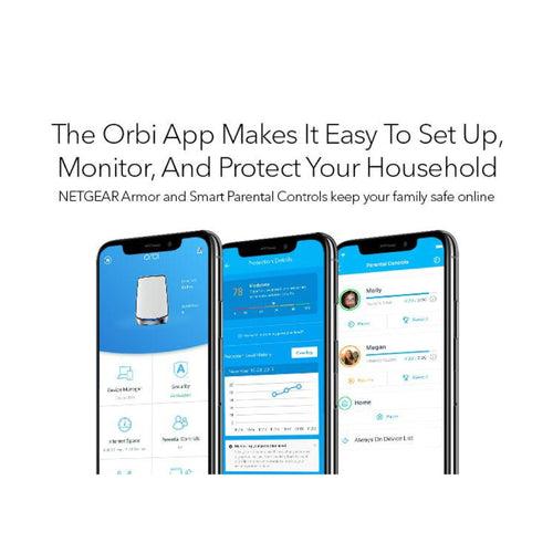 Orbi RBK854 AX6000 Tri-Band 4-Pack WiFi 6 Mesh System