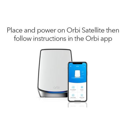 Orbi RBS850 Tri-Band AX6000 WiFi 6 add-on Satellite for RBK852/853