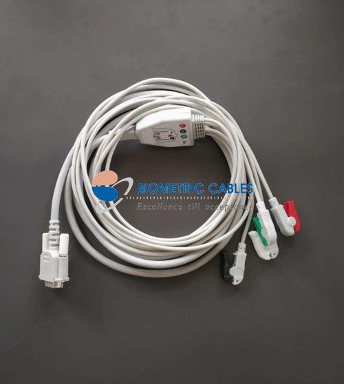 4 Lead ECG Cable N26082011  for  TI ADS1292 -Clip On