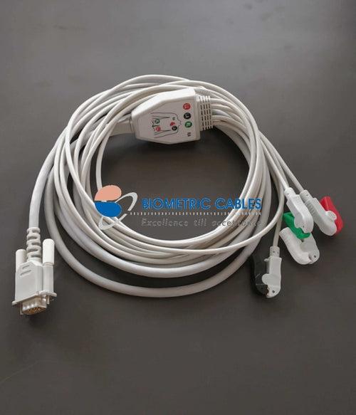 4 Lead ECG Cable N26082011  for  TI ADS1292 -Clip On