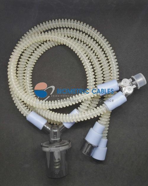 Reusable Silicone Neonatal Single Water Trap Ventilator Circuit with Extra Limb