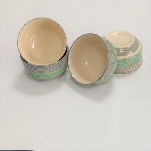 'Rings of Beauty' Ceramic Multi Purpose Serving Bowls, Set of 4