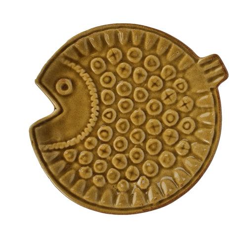 'Ochre Fish' Ceramic Serving Platter