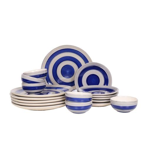 'Whirlpool Dishes' Studio Pottery Ceramic Dinner Set, Set of 18