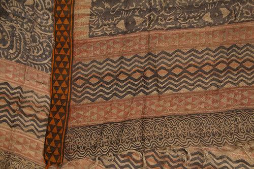 Natural Dye Block printTussar Dupatta