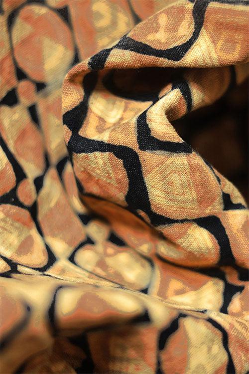 Natural Dye Block Print Cotton Fabric