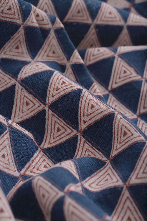 Natural Dye Block Print Cotton Fabric