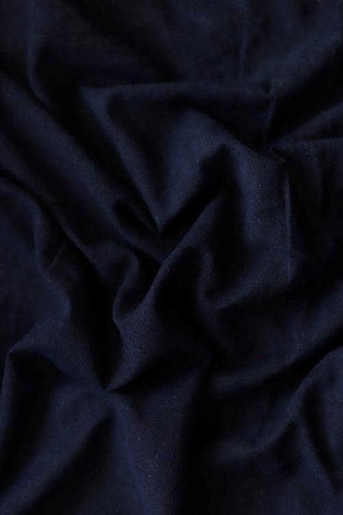 Natural Indigo Signature Weave Cotton Fabric