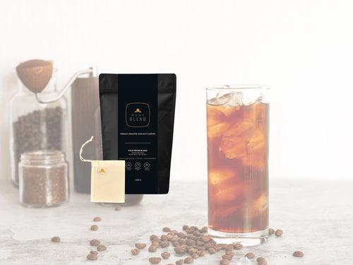 Cold Brew Blend + Free Reusable Brew Bag Combo - Pack of 3 x 75g - Makes 15 Cups