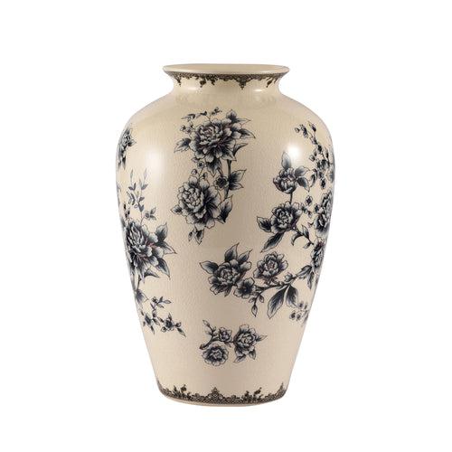 Floral Ceramic Vase Medium (Blue)