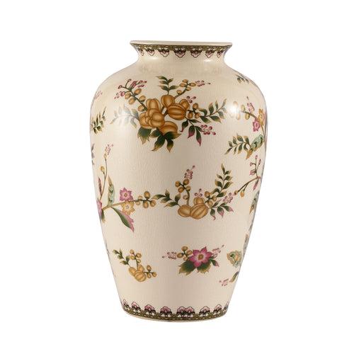 Floral Ceramic Vase Medium (Yellow)