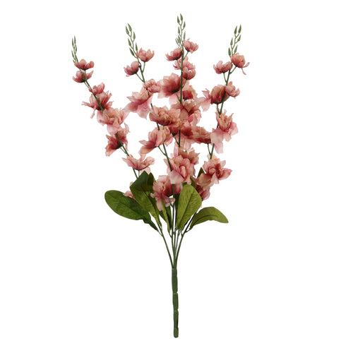 Peach Gladiolus Faux Flower Stick  (Single)