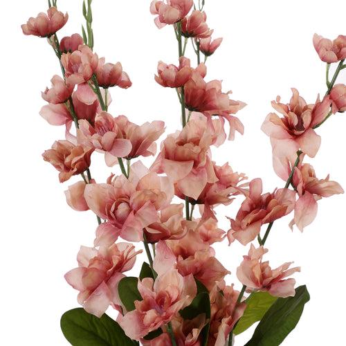 Peach Gladiolus Faux Flower Stick  (Single)